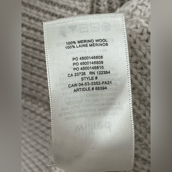 Aritzia Wilfred Cream Merino Wool Turtleneck Montpellier Sweater - Picture 13 of 13